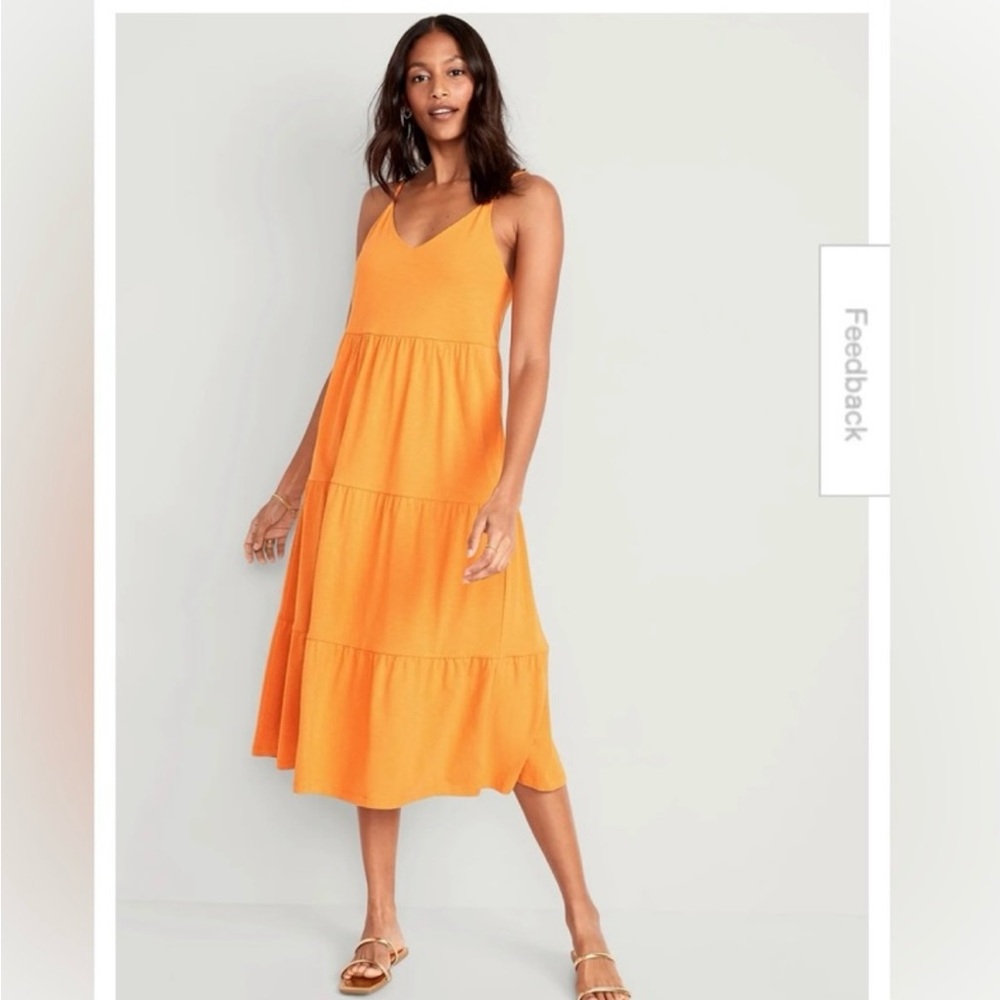 3/$15 🌺 old navy midi tiered dress
